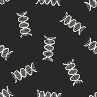 Doodle Gene seamless pattern background N2
