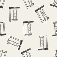 Doodle Test tube seamless pattern background N2