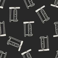 Doodle Test tube seamless pattern background N7