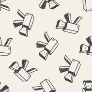 Doodle Video recorder seamless pattern background