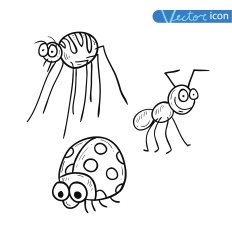 beetle cartoon bug insect icon vector illustration N8
