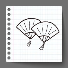 Chinese New Year Folding fan N2