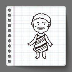 African people doodle N2