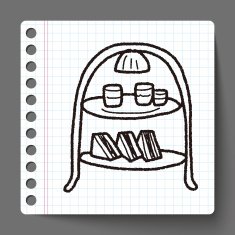 afternoon tea doodle N4