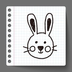 animal rabbit doodle drawing N3