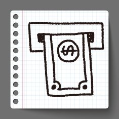 ATM doodle drawing N10