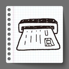 ATM doodle drawing N12