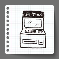 ATM doodle drawing N13