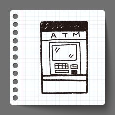 ATM doodle drawing N14