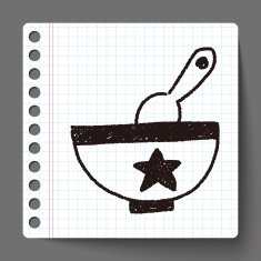 baby bowl doodle drawing N3