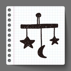 baby hanging doodle drawing N4