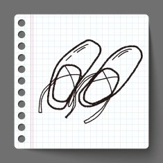 Ballet Shoes doodle N3