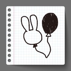balloon doodle drawing N3
