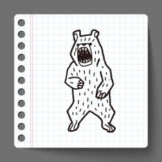 bear doodle N14