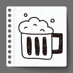 beer doodle drawing N4