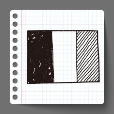 Belgium flag doodle N2
