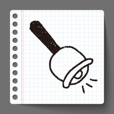 bell doodle drawing N3