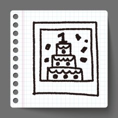 birthday card doodle drawing N3