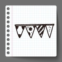birthday hanging doodle drawing N10
