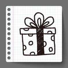 birthday presents doodle drawing N9
