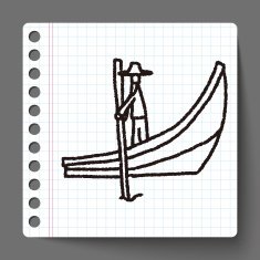 Boat doodle N25