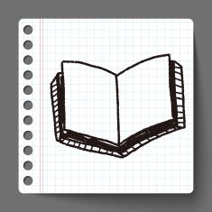 book doodle drawing N10