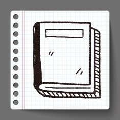 book doodle drawing N11
