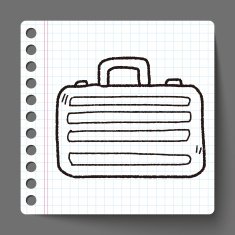 briefcase doodle drawing N5