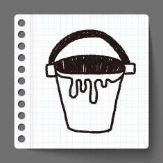 bucket doodle drawing N3