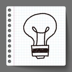 bulb doodle drawing N4