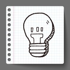 bulb doodle drawing N5