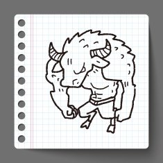 bull monster doodle N2