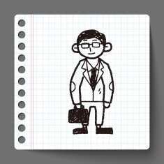 businessman doodle N5