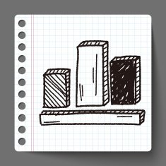 bussiness chart doodle drawing N8