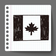 Canada flag doodle N2