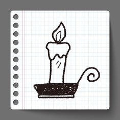 candle doodle N17