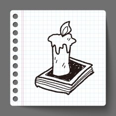 candle doodle N19