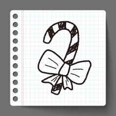 candy cane doodle N6