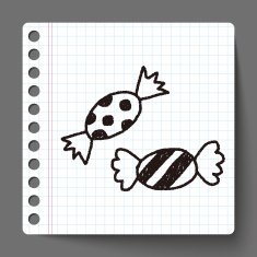candy doodle drawing N13