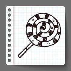 candy doodle drawing N17