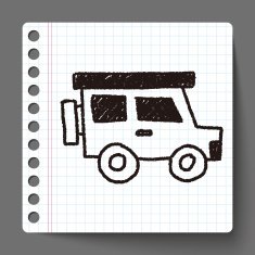 car doodle drawing N3