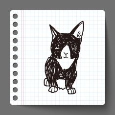 cat doodle drawing N23
