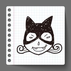 cat woman doodle N2