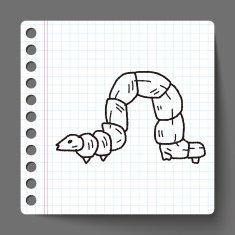 caterpillar doodle N7