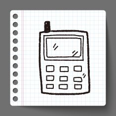cell phone message doodle drawing N7
