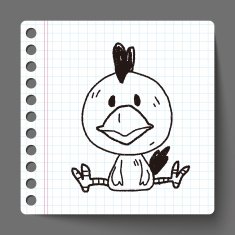 Chinese Zodiac Chicken doodle drawing N2