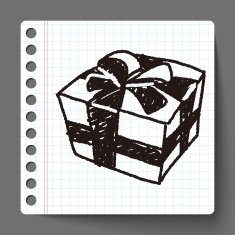 Christmas gift doodle N4