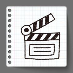 clapboard doodle drawing N2