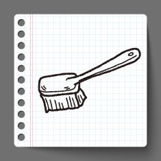 clean brush doodle N7