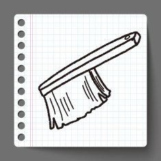 clean brush doodle N9